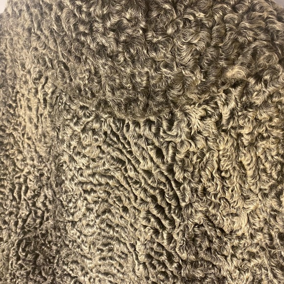 Persian Lamb Fur Coat Real Vintage Fur Wool Jacket - Picture 7 of 16